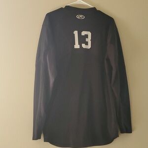 RAWLINGS jersey men's size medium black w/ white numbers CM jersey # 13